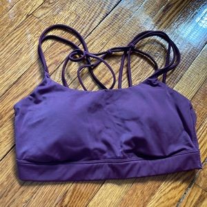 Maroon sports bra